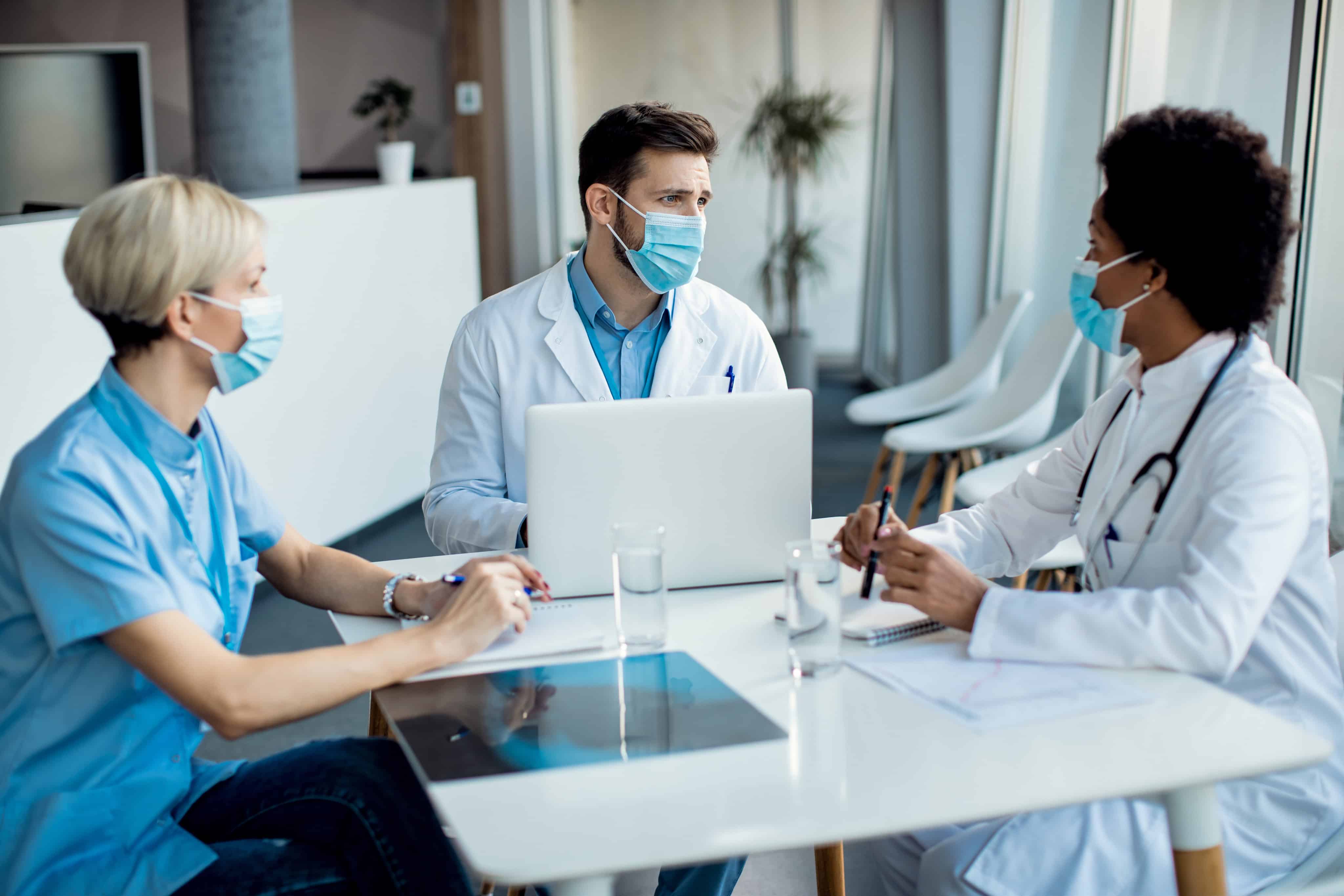 Doctors talking